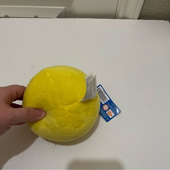 Ms. Pac-Man Video Game Pacman Plush 4" Toy Stuffed Doll Ball Yellow Arcade - Picture 7 of 9